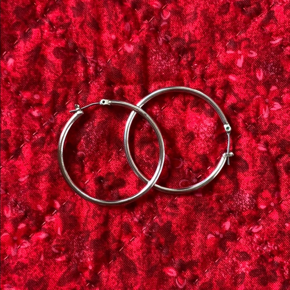 Silver Hoops